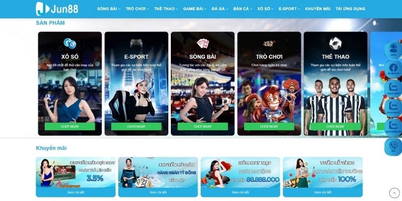 Giới thiệu game Casino online Jun88 đẳng cấp số 1 Việt Nam 4 Game casino online jun88