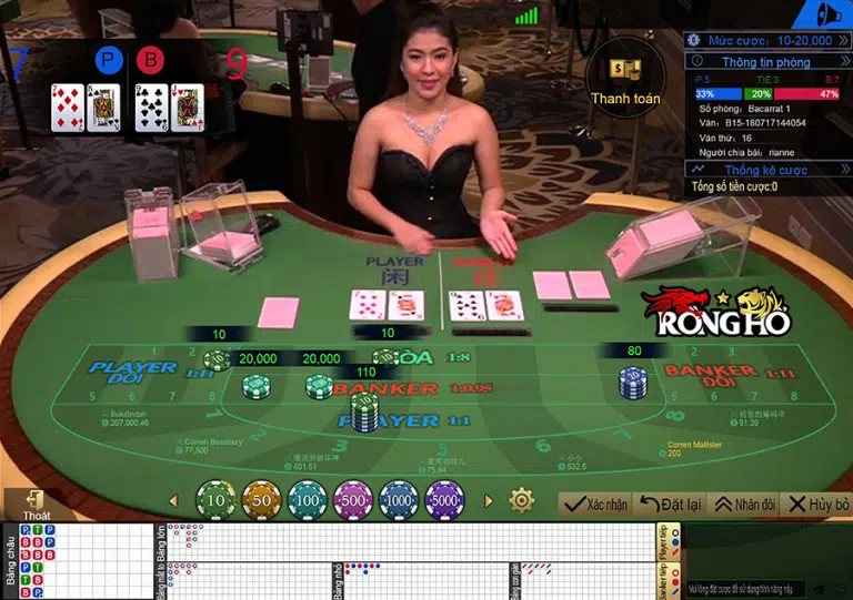 Hướng dẫn chơi Rồng Hổ "Trăm trận trăm thắng" cho người mới 2 rong ho online game danh bai voi mot ty le thang thua khac nghiet 768x541 1